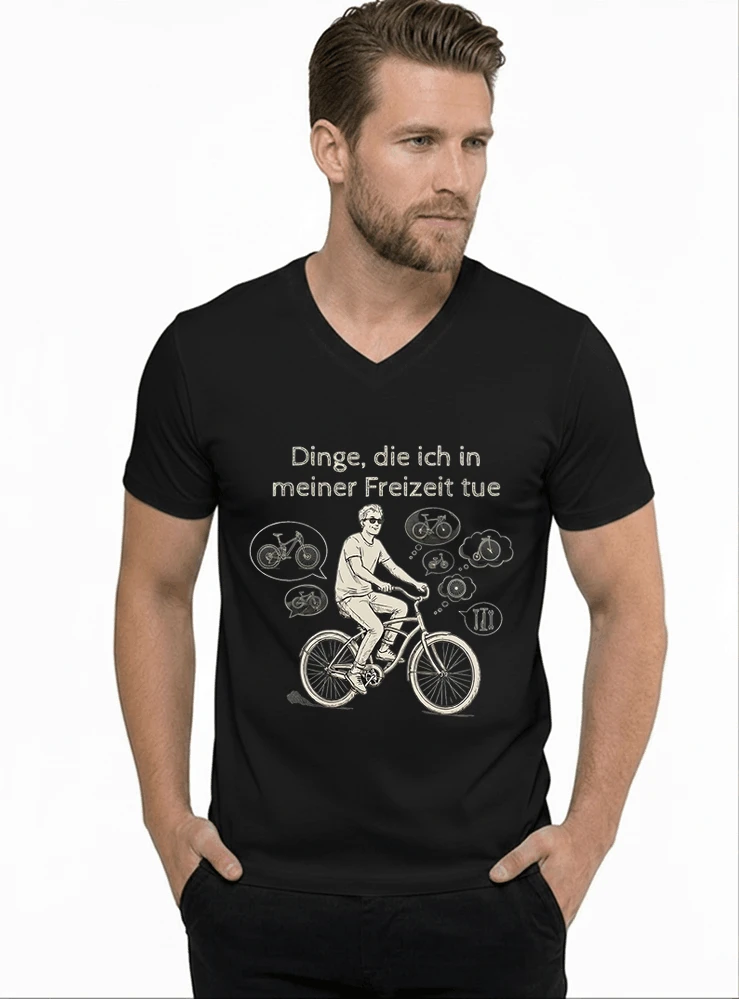 fahrrad t shirt herren damen perfektes geschenk fr fahrrad liebhaber t shirt mit v ausschnitt black