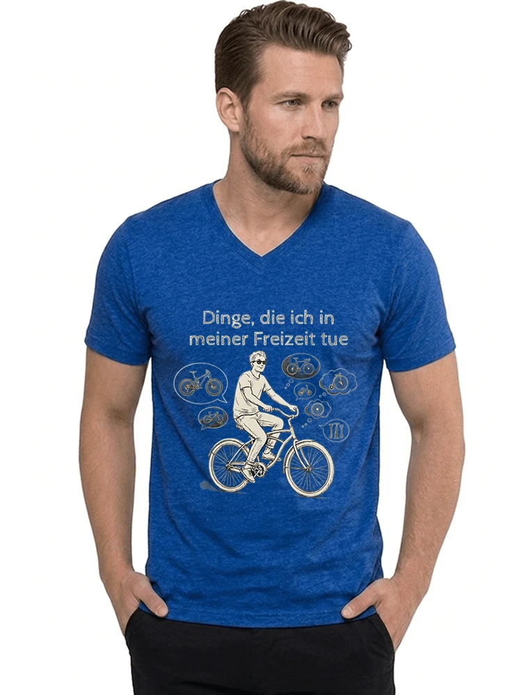 fahrrad t shirt herren damen perfektes geschenk fr fahrrad liebhaber t shirt mit v ausschnitt royal blue