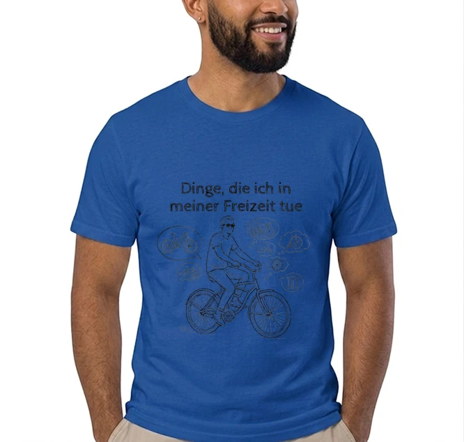 fahrrad t shirt herren damen perfektes geschenk fr fahrrad liebhaber t shirt royal blue