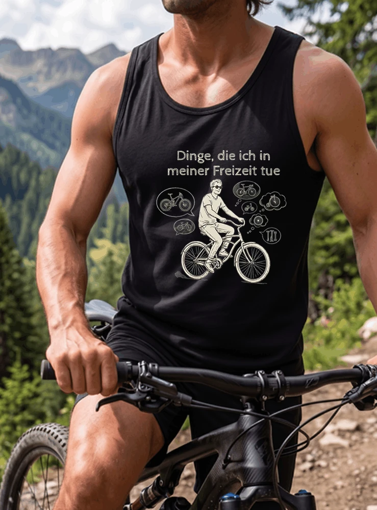 fahrrad t shirt herren damen perfektes geschenk fr fahrrad liebhaber tanktop black