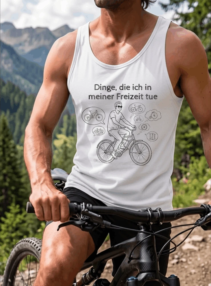 fahrrad t shirt herren damen perfektes geschenk fr fahrrad liebhaber tanktop white