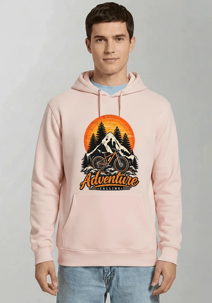 fahrrad t shirt mtb mountainbike retro design shirt kapuzenpullover light pink