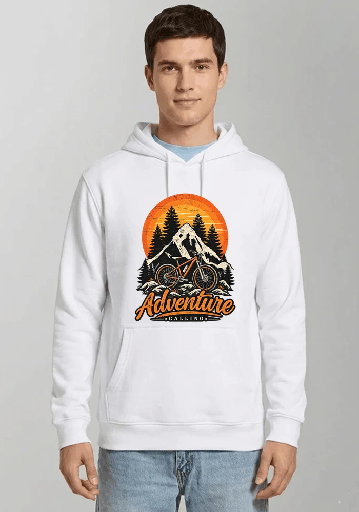 fahrrad t shirt mtb mountainbike retro design shirt kapuzenpullover white