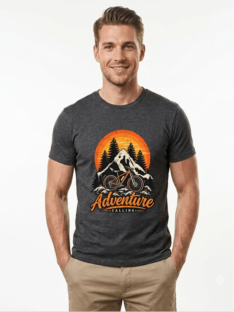 fahrrad t shirt mtb mountainbike retro design shirt t shirt anthracite melange