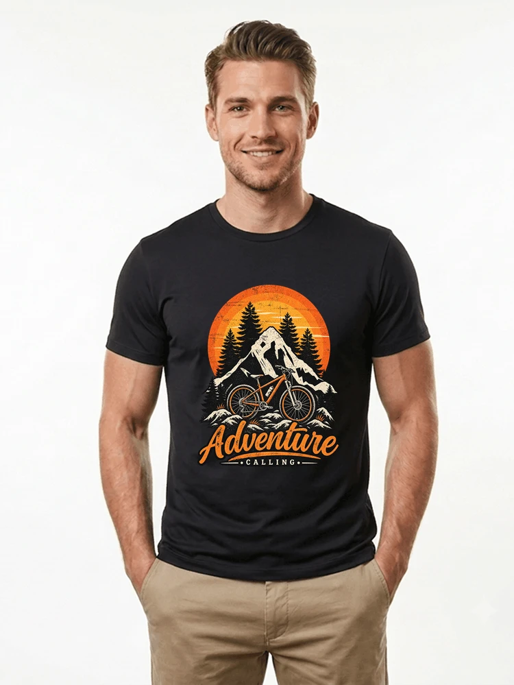 fahrrad t shirt mtb mountainbike retro design shirt t shirt black