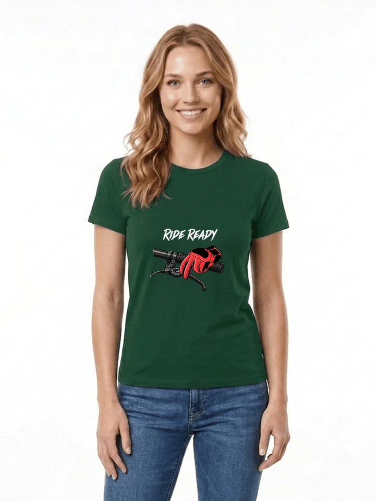 fahrrad t shirt ride ready cooles downhill mtb shirt fr radfahrer damen t shirt forest green