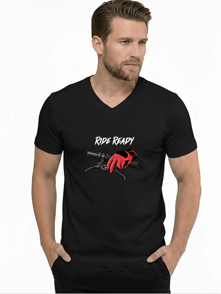 fahrrad t shirt ride ready cooles downhill mtb shirt fr radfahrer t shirt mit v ausschnitt black