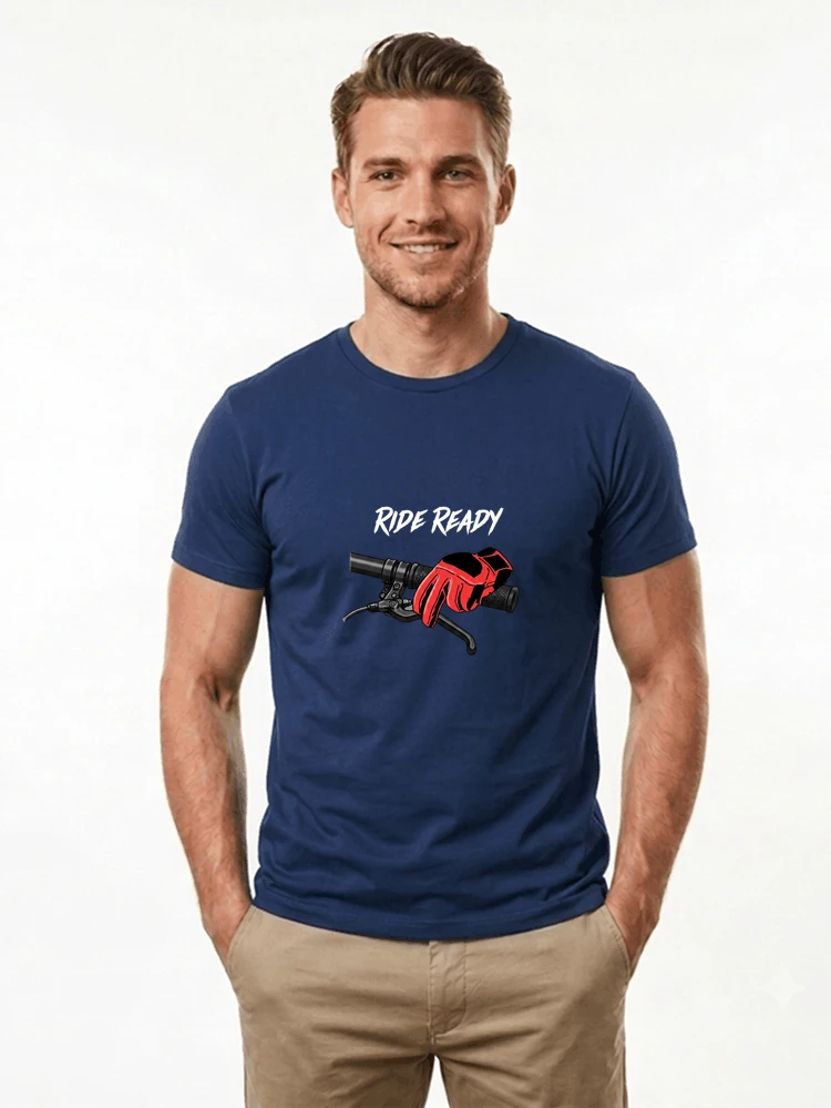 fahrrad t shirt ride ready cooles downhill mtb shirt fr radfahrer t shirt navy