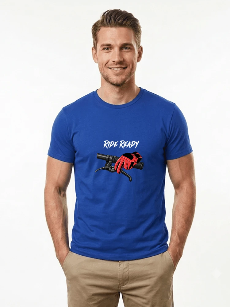 fahrrad t shirt ride ready cooles downhill mtb shirt fr radfahrer t shirt royal blue