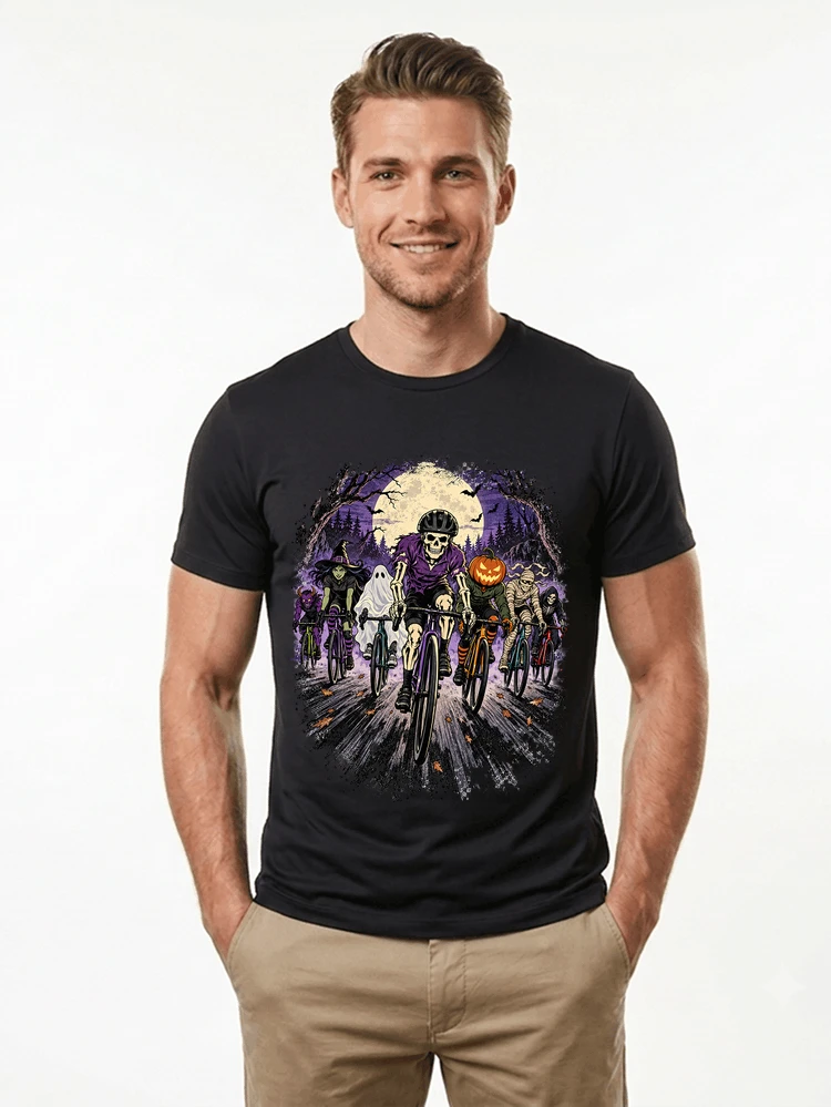 halloween fahrrad crew t shirt radsport motiv fr biker t shirt black