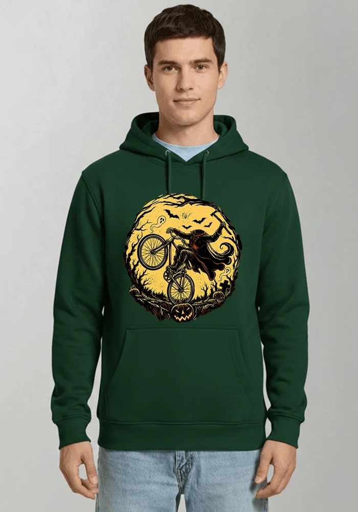 halloween fahrrad t shirt geschenk fr bmx mtb fans kapuzenpullover forest green