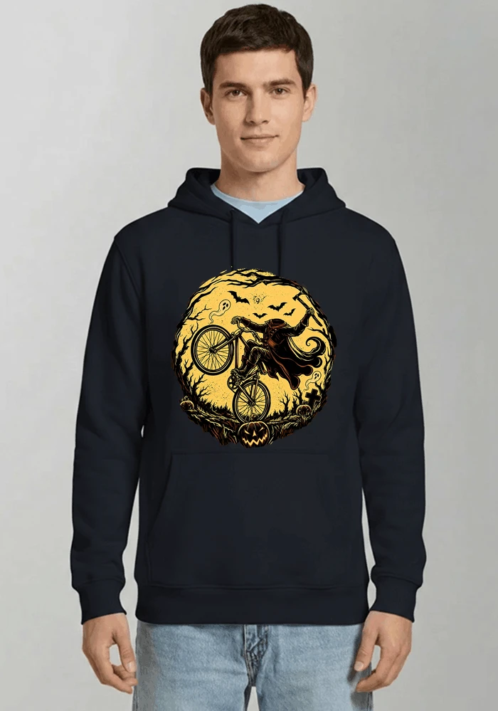 halloween fahrrad t shirt geschenk fr bmx mtb fans kapuzenpullover navy