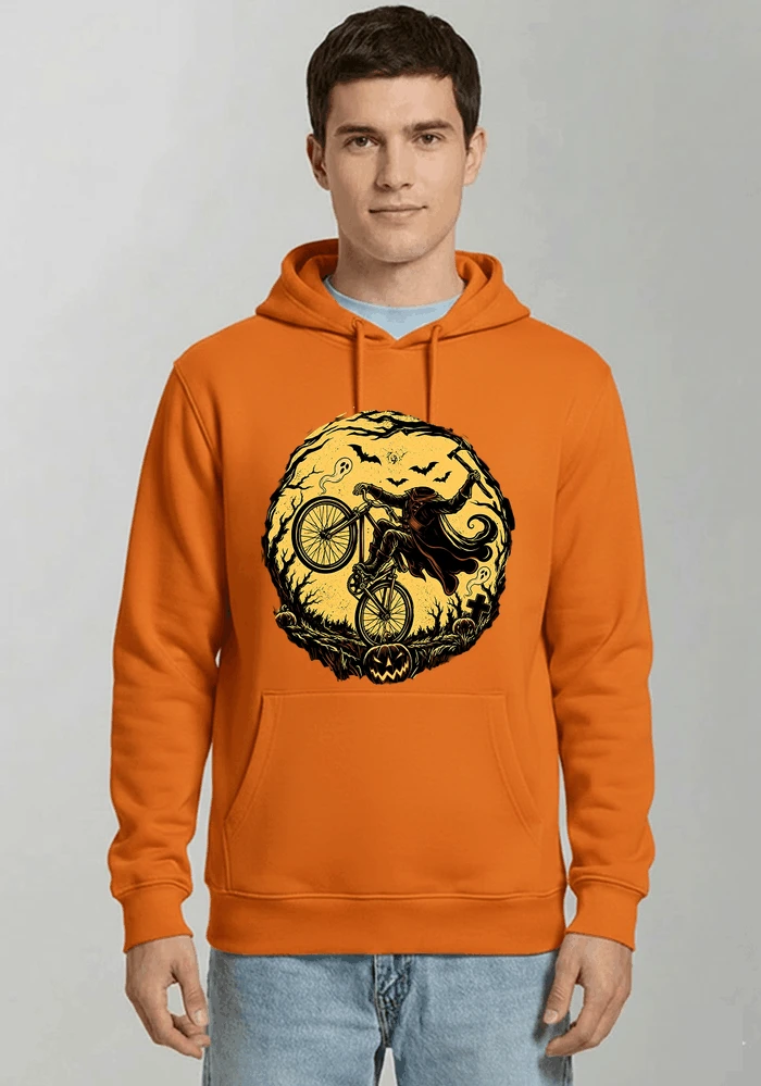 halloween fahrrad t shirt geschenk fr bmx mtb fans kapuzenpullover orange