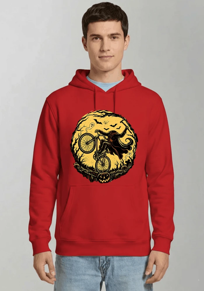 halloween fahrrad t shirt geschenk fr bmx mtb fans kapuzenpullover red