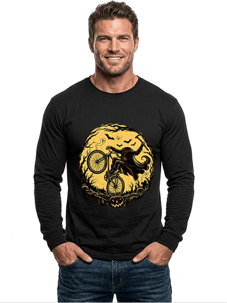 halloween fahrrad t shirt geschenk fr bmx mtb fans langarmshirt black