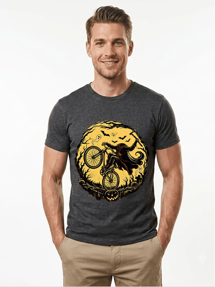 halloween fahrrad t shirt geschenk fr bmx mtb fans t shirt anthracite melange