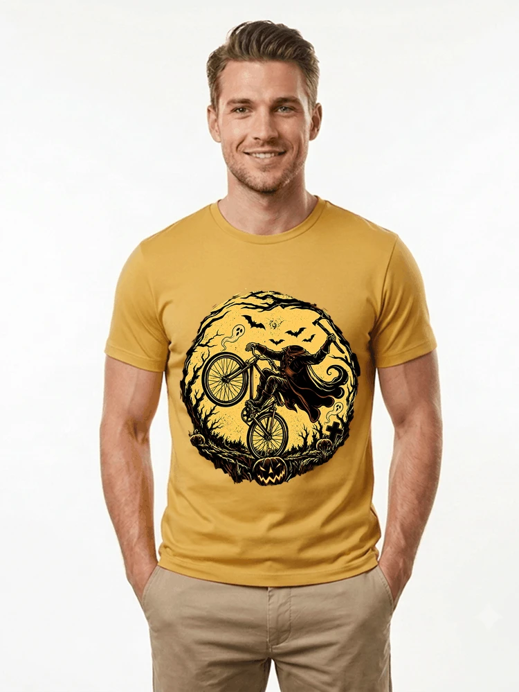 halloween fahrrad t shirt geschenk fr bmx mtb fans t shirt gold