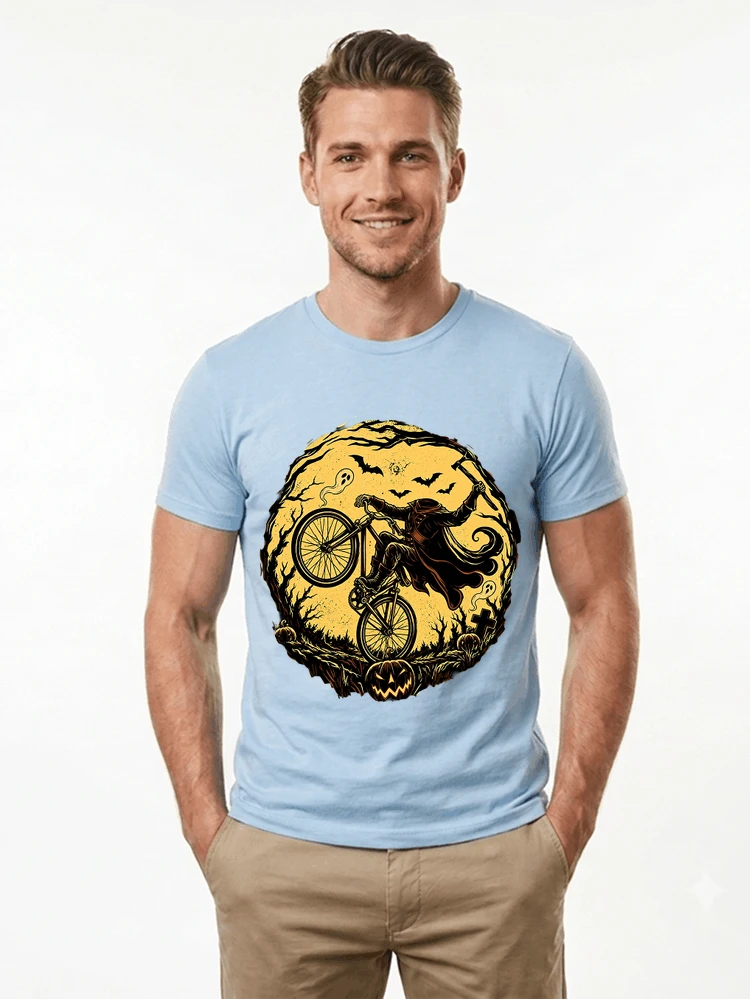 halloween fahrrad t shirt geschenk fr bmx mtb fans t shirt light blue