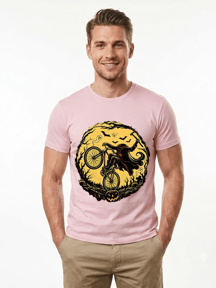 halloween fahrrad t shirt geschenk fr bmx mtb fans t shirt light pink