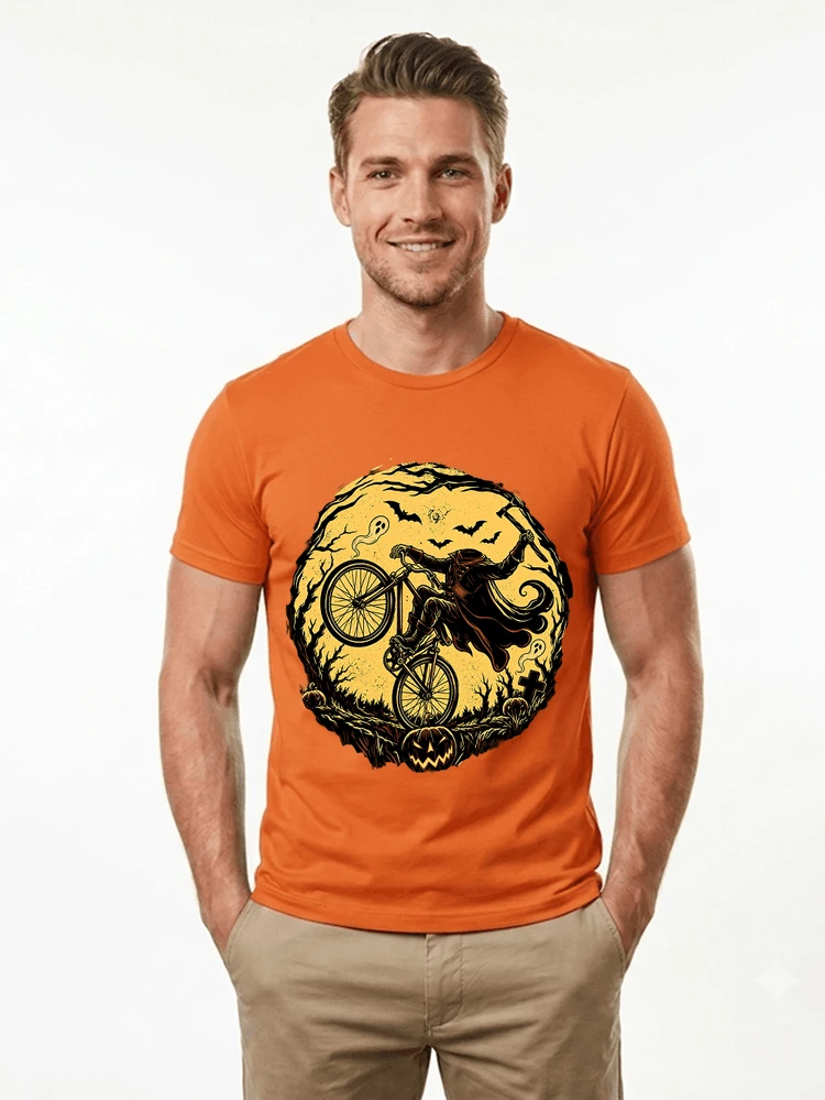 halloween fahrrad t shirt geschenk fr bmx mtb fans t shirt orange
