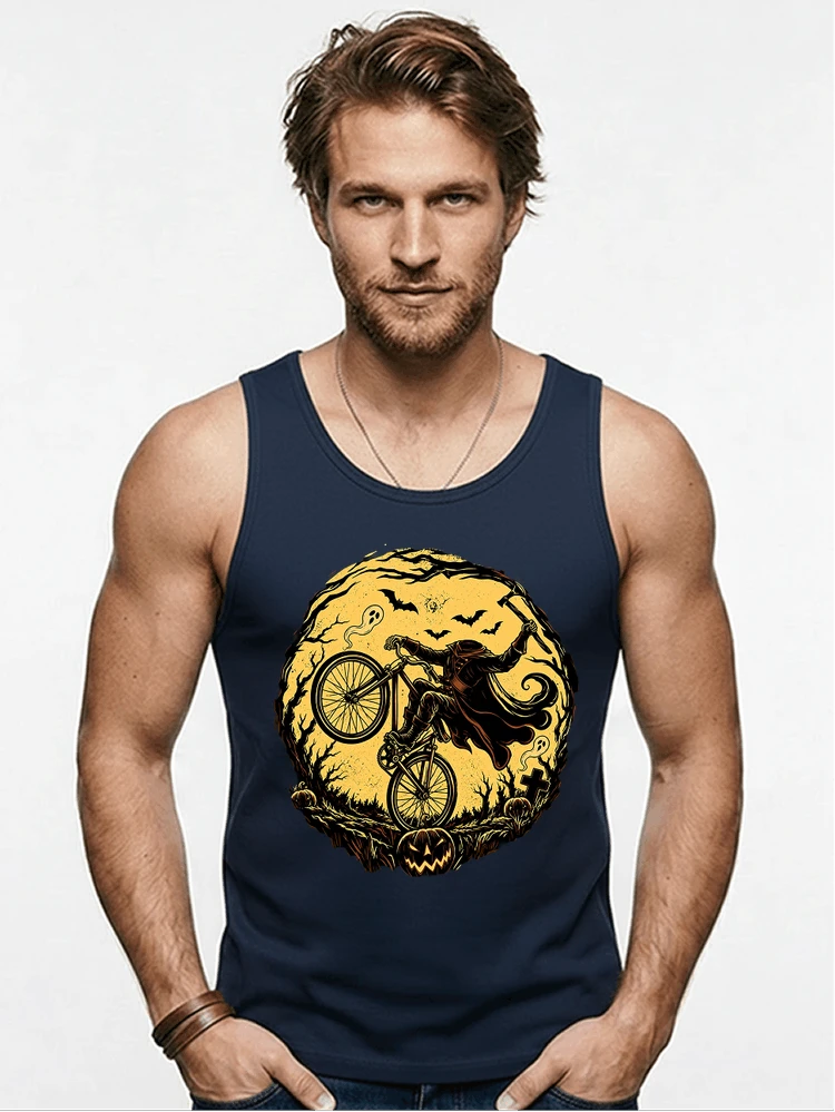 halloween fahrrad t shirt geschenk fr bmx mtb fans tanktop navy