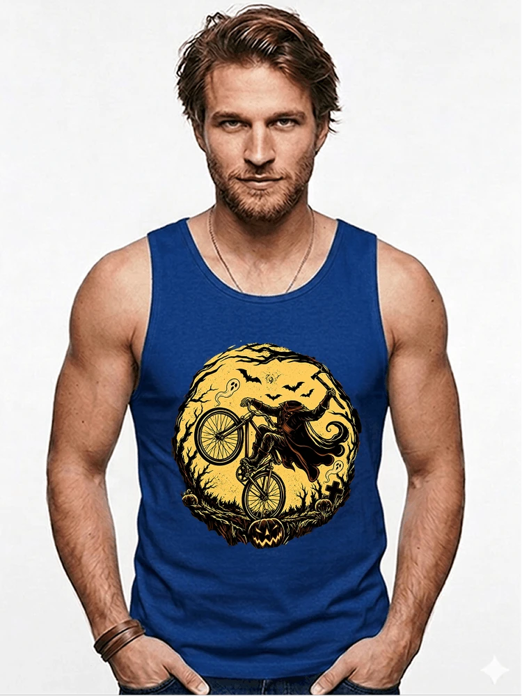 halloween fahrrad t shirt geschenk fr bmx mtb fans tanktop royal blue