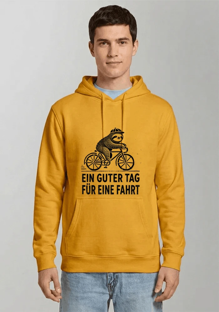 herren damen t shirt fahrrad mit faultier geschenk fr radfahrer kapuzenpullover gold