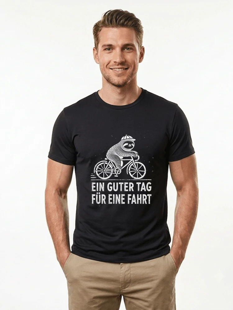 herren damen t shirt fahrrad mit faultier geschenk fr radfahrer t shirt black