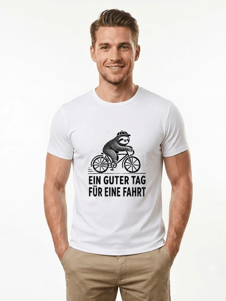 herren damen t shirt fahrrad mit faultier geschenk fr radfahrer t shirt white