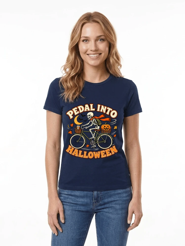 krbis halloween fahrrad t shirtbike tour outfit damen t shirt navy