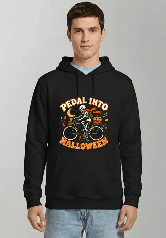 krbis halloween fahrrad t shirtbike tour outfit kapuzenpullover black
