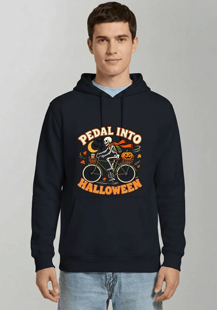 krbis halloween fahrrad t shirtbike tour outfit kapuzenpullover navy