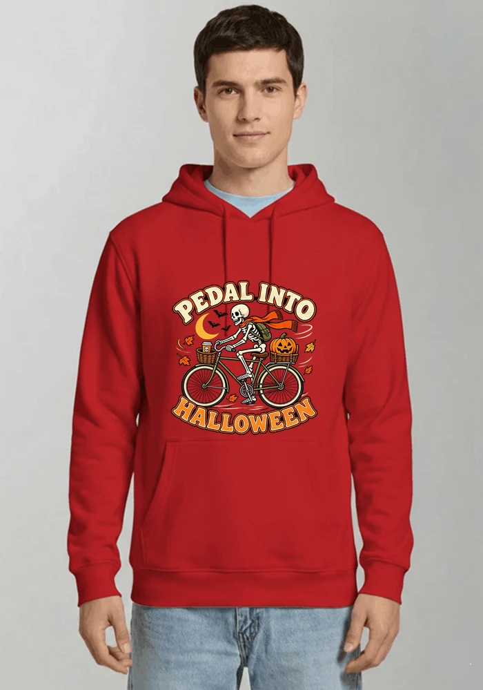 krbis halloween fahrrad t shirtbike tour outfit kapuzenpullover red