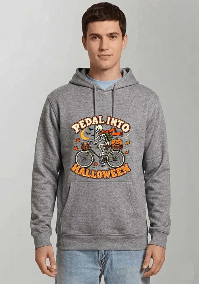 krbis halloween fahrrad t shirtbike tour outfit kapuzenpullover sport grey