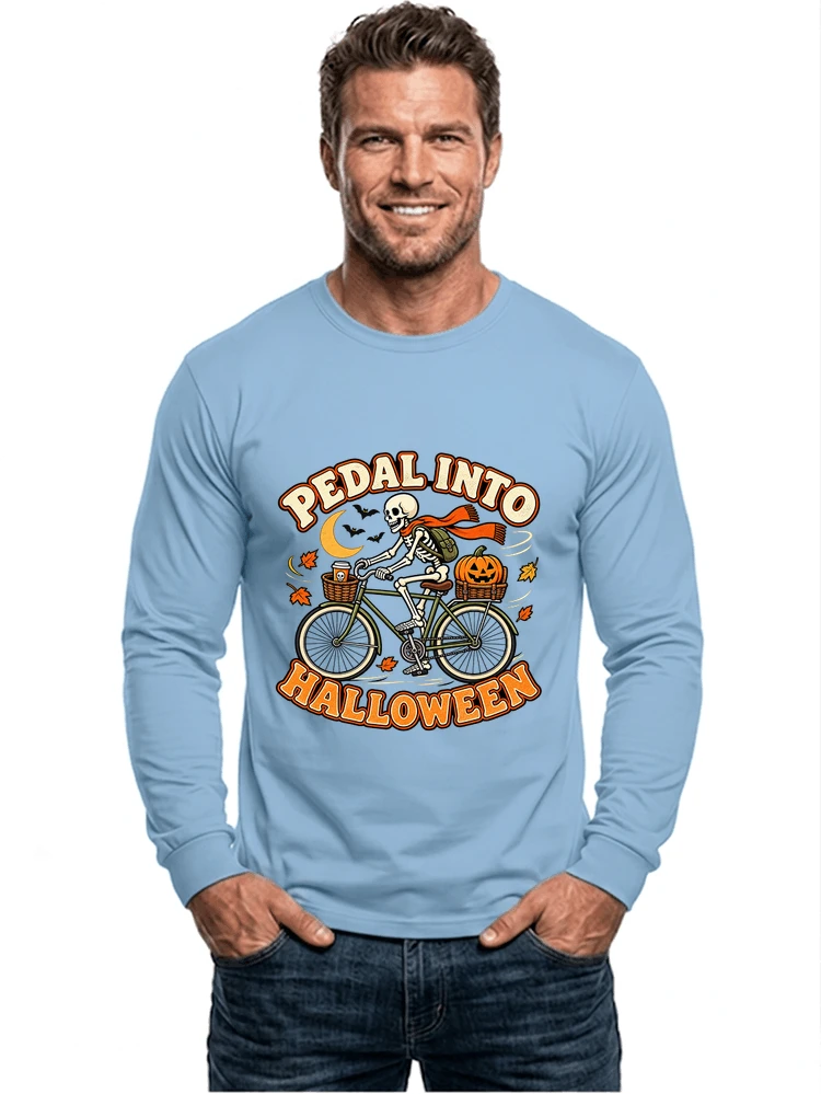 krbis halloween fahrrad t shirtbike tour outfit langarmshirt light blue
