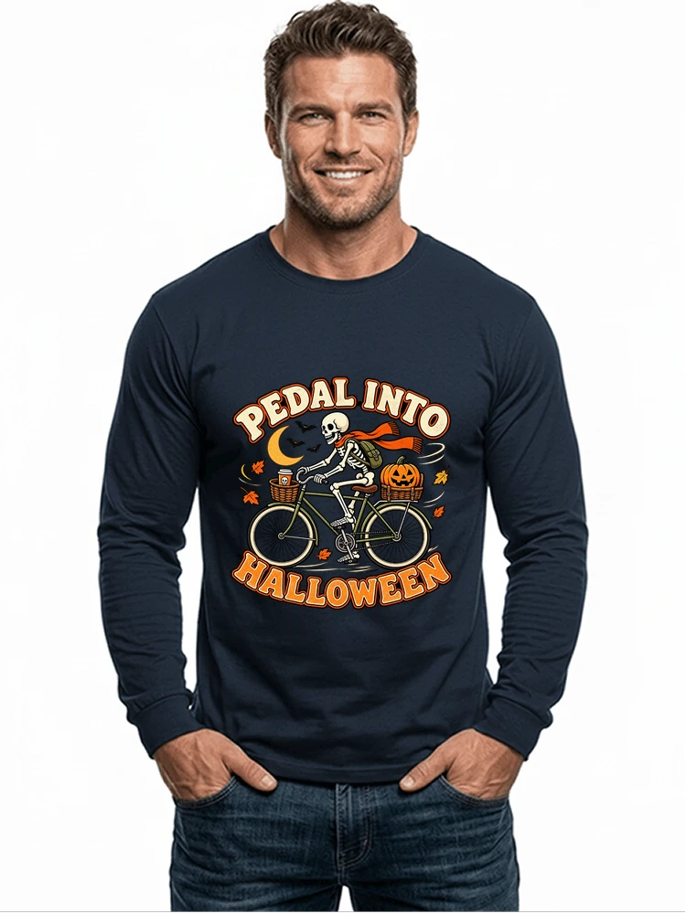 krbis halloween fahrrad t shirtbike tour outfit langarmshirt navy