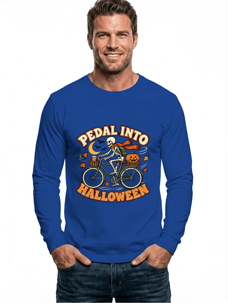 krbis halloween fahrrad t shirtbike tour outfit langarmshirt royal blue