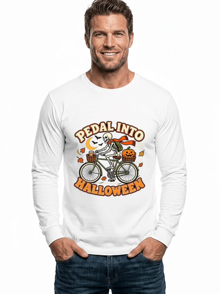 krbis halloween fahrrad t shirtbike tour outfit langarmshirt white