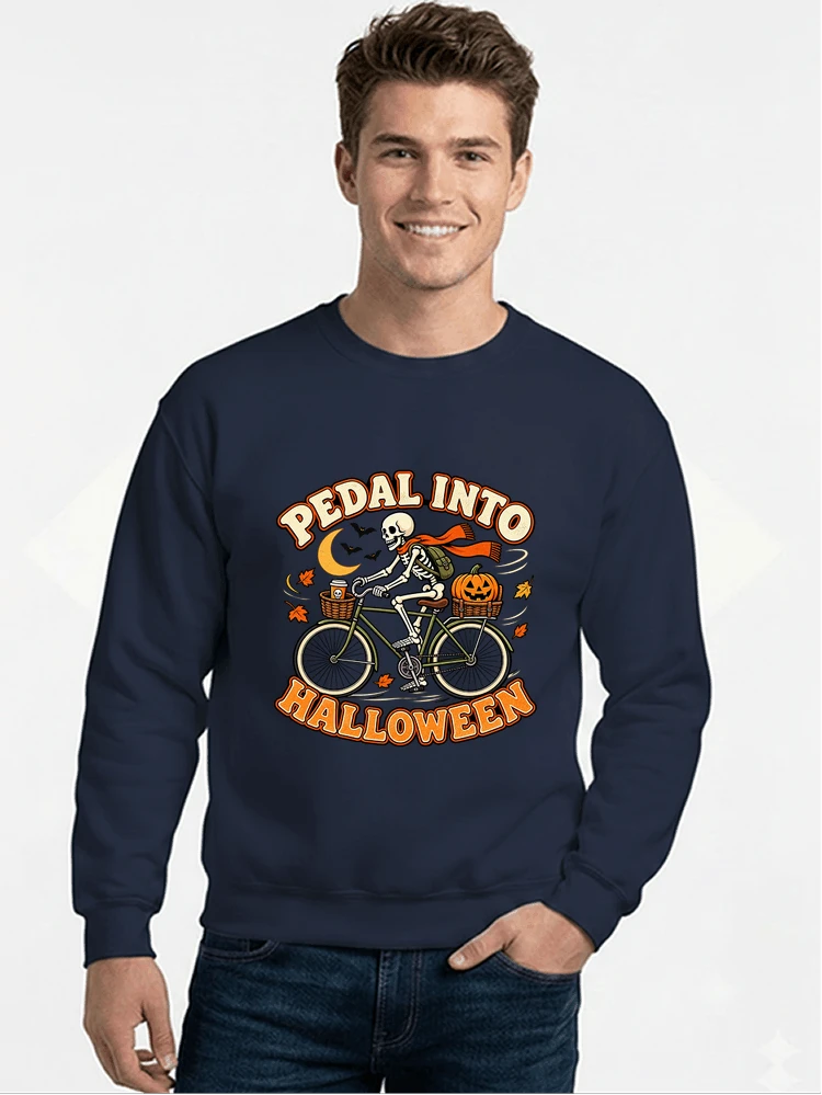 krbis halloween fahrrad t shirtbike tour outfit sweatshirt mit rundhalsausschnitt navy
