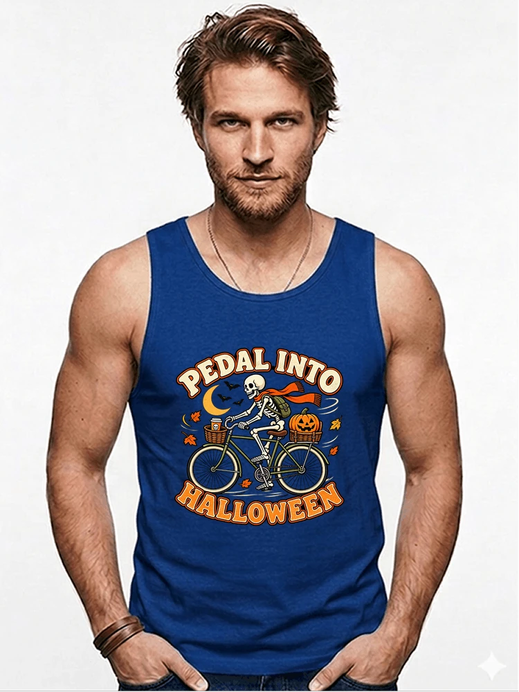 krbis halloween fahrrad t shirtbike tour outfit tanktop royal blue