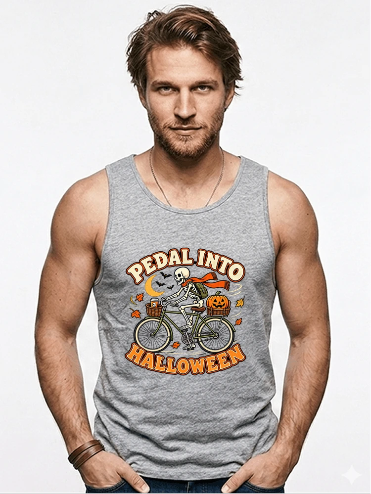 krbis halloween fahrrad t shirtbike tour outfit tanktop sport grey