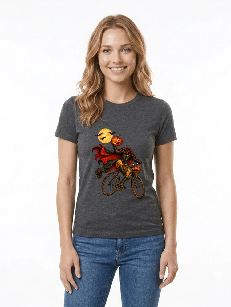 krbis kopf fahrrad halloween shirt outfit fr radfahrer damen t shirt anthracite melange