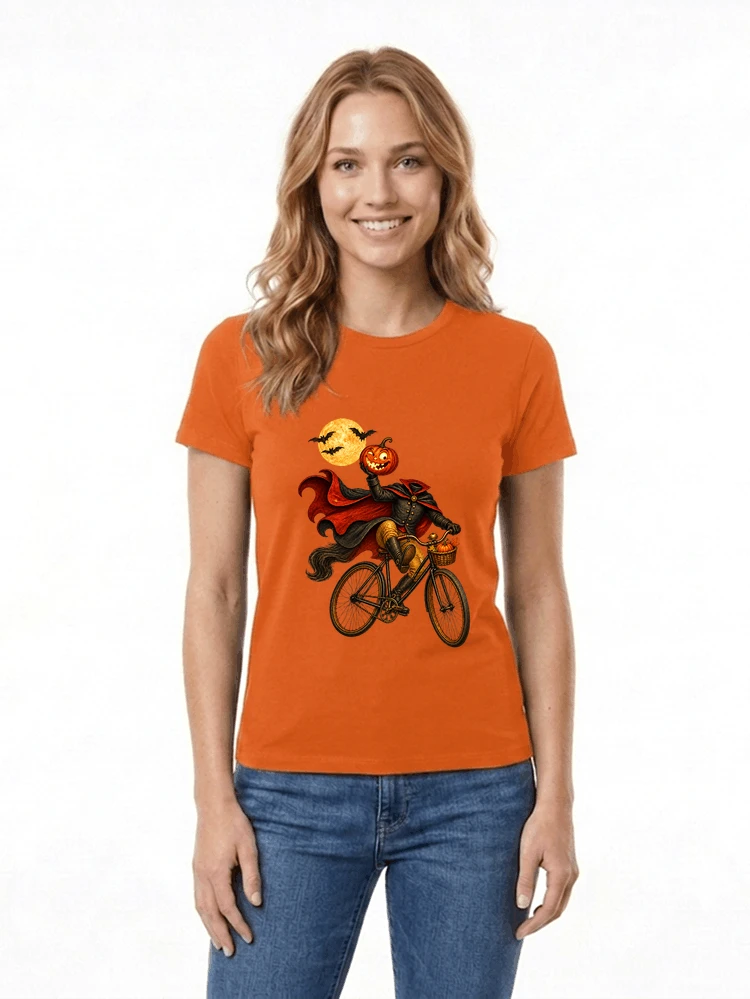 krbis kopf fahrrad halloween shirt outfit fr radfahrer damen t shirt orange