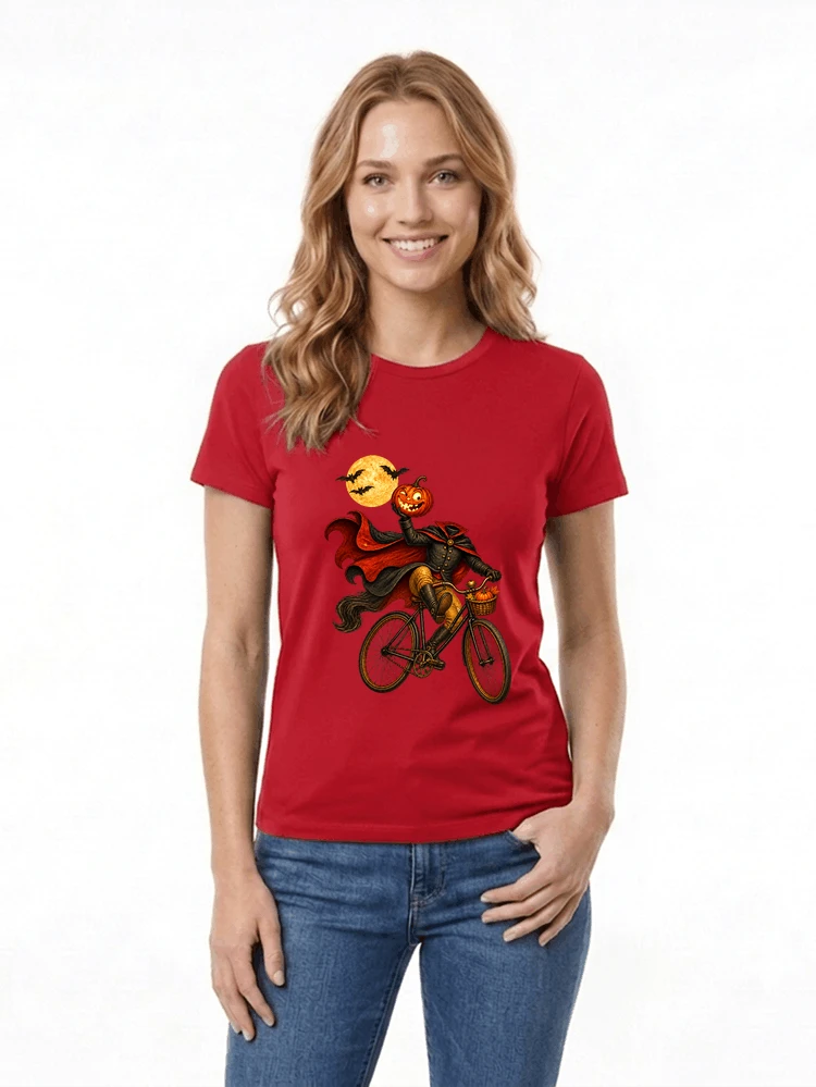 krbis kopf fahrrad halloween shirt outfit fr radfahrer damen t shirt red