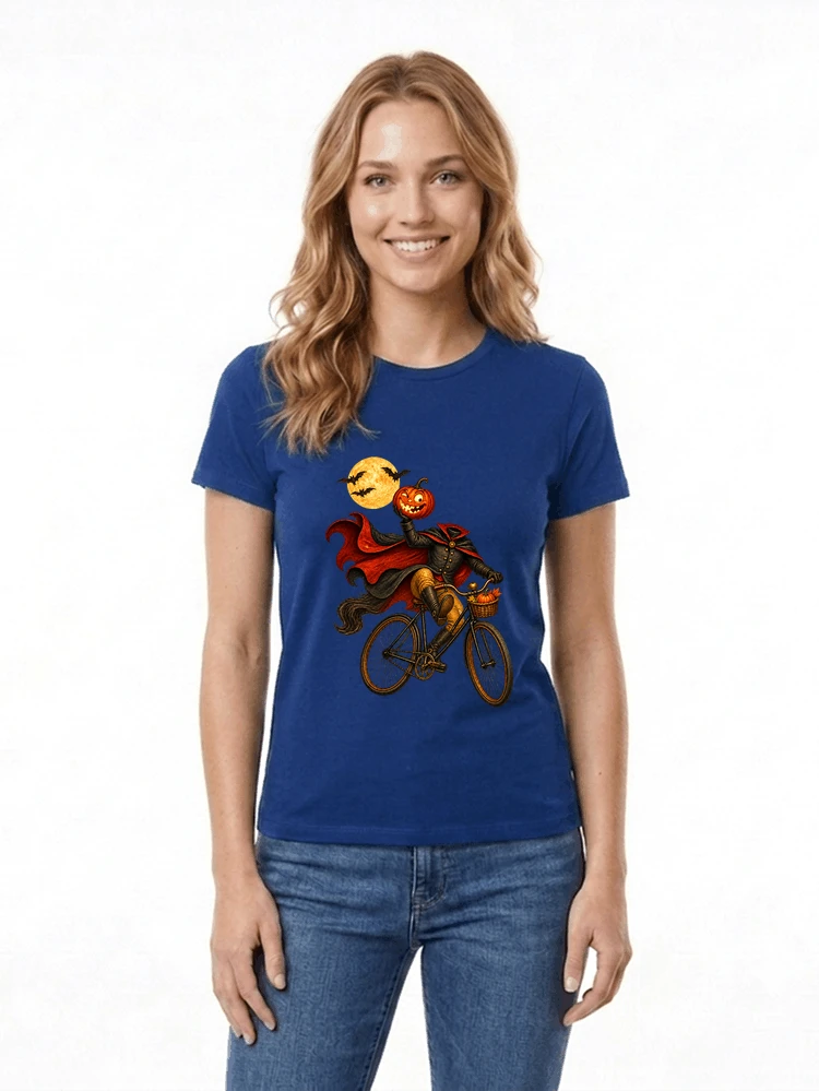 krbis kopf fahrrad halloween shirt outfit fr radfahrer damen t shirt royal blue