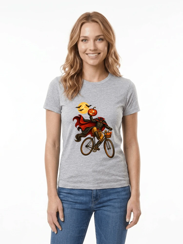 krbis kopf fahrrad halloween shirt outfit fr radfahrer damen t shirt sport grey