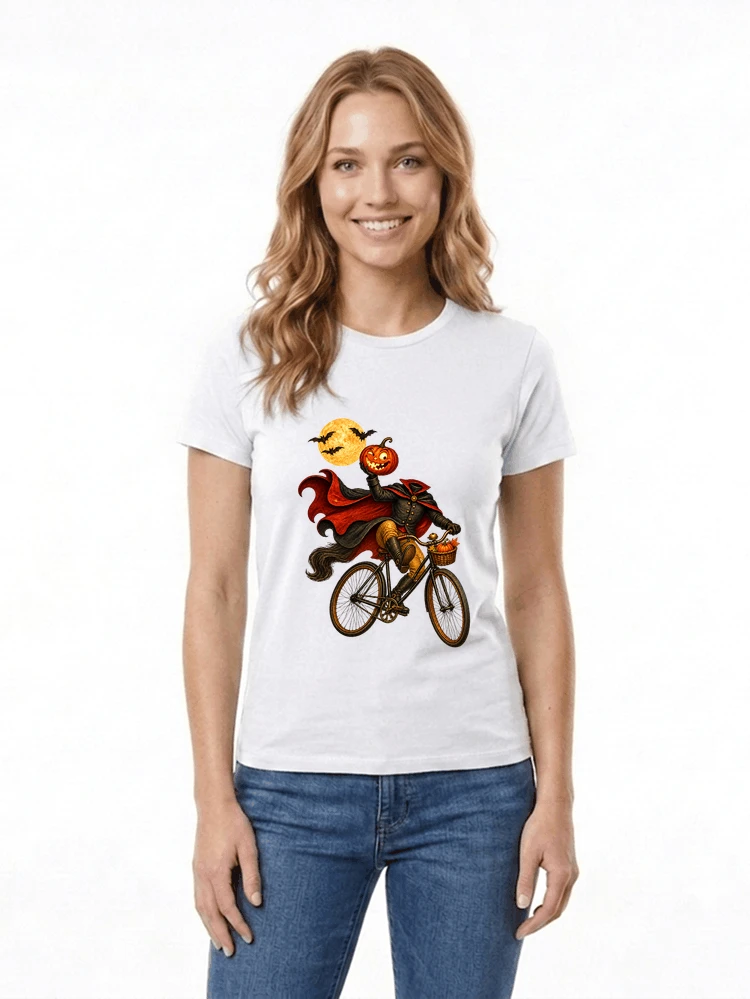 krbis kopf fahrrad halloween shirt outfit fr radfahrer damen t shirt white