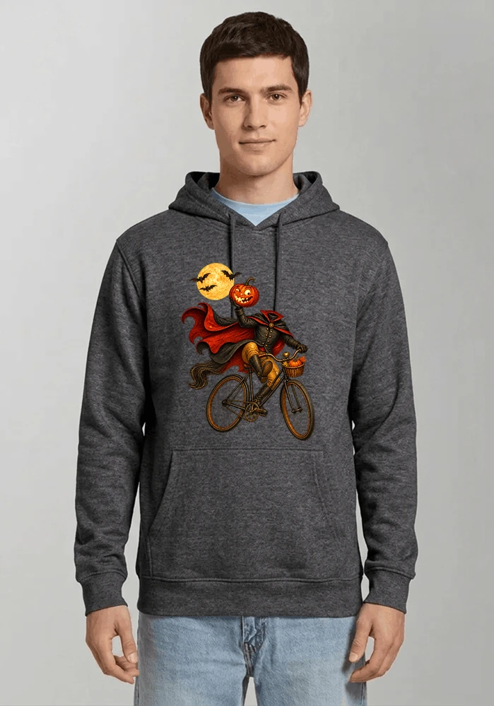 krbis kopf fahrrad halloween shirt outfit fr radfahrer kapuzenpullover anthracite melange