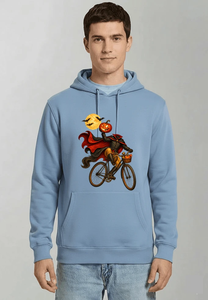 krbis kopf fahrrad halloween shirt outfit fr radfahrer kapuzenpullover light blue
