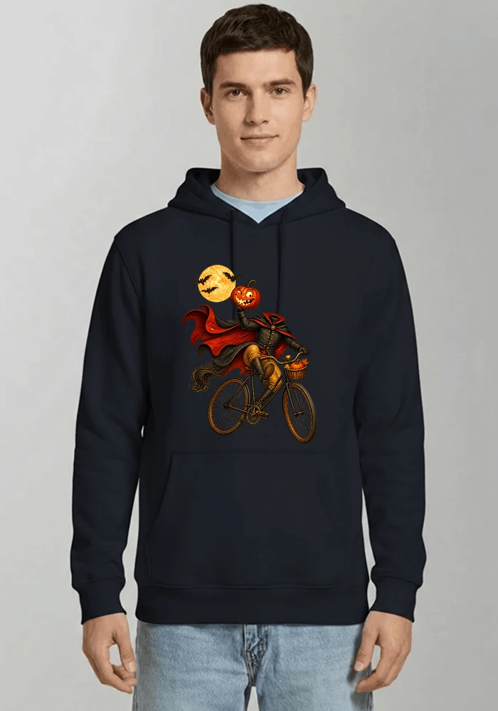 krbis kopf fahrrad halloween shirt outfit fr radfahrer kapuzenpullover navy